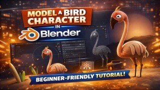 Blender 卡通鸟类角色建模全流程课｜从基础拓模到最终渲染 掌握风格化角色创作（中文字幕）