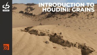 Houdini 粒子沙化特效教程｜沙漠地陷塌陷效果 零基础入门 VFX 流体模拟（中文字幕）