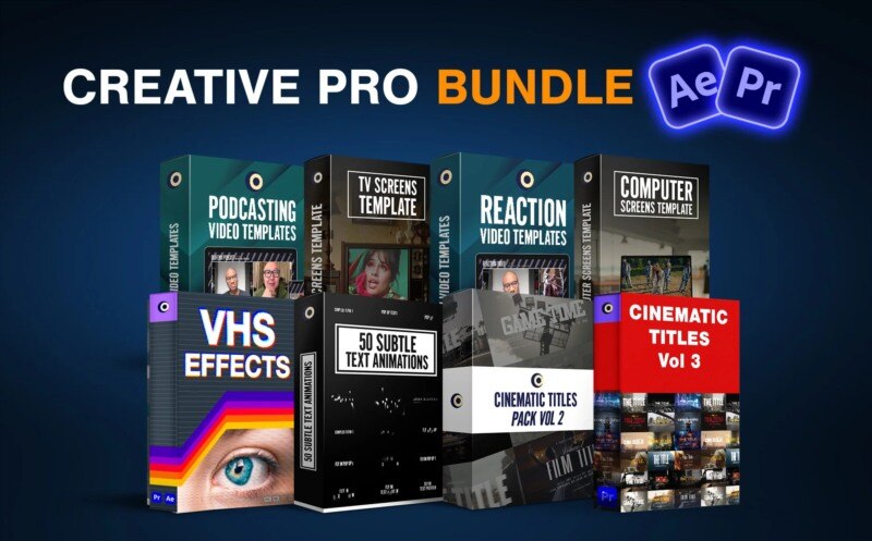 PR/AE 特效模板合集 视频创作全能素材包 Luxury Leaks Creative Pro Bundle - GFXHUB