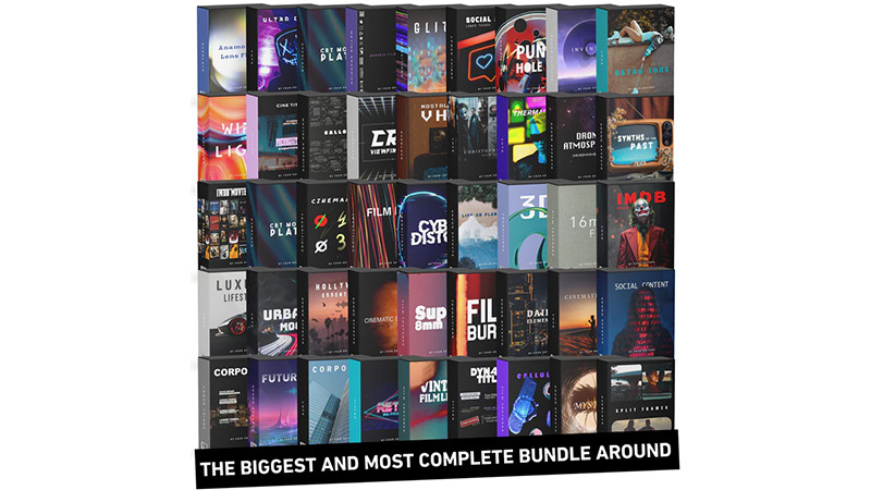 全能视频音频素材包｜7000 + 款 4K 全平台剪辑资源合集 Four Editors Platinum Bundle - GFXHUB