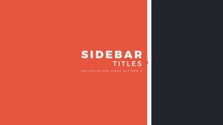 FCPX 侧边标题预设包 高效打造专业视频侧边信息展示 Sidebar Titles