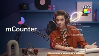 FCPX模板-20个简洁实用数字倒计时计数器提示动画 mCounter
