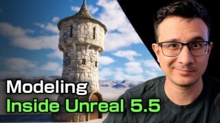 UE5 建模入门教程：引擎内一站式 3D 建模全流程（中文字幕）