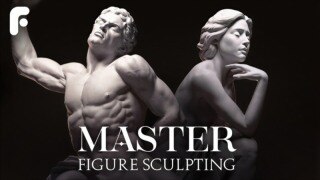 人体雕塑精通教程：ZBrush 动态角色雕刻全流程（中文字幕）
