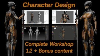 ZBrush 科幻战士角色概念设计与雕刻全流程教程（中文字幕）