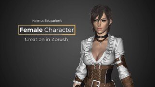 ZBrush 女性角色全流程实战课｜中文字幕｜游戏级高模雕刻从入门到精通