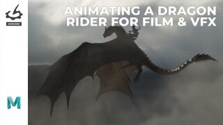 Maya 生物动画大师课｜影视 VFX 龙骑士动画全流程（中文字幕）