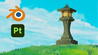 宫崎骏风格 3D 创作：Blender 风格化模型 + 手绘质感纹理渲染实战课