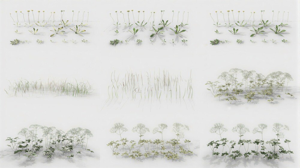 Graswald植被资源库 + Gscatter散射插件下载 |（支持Blender / UE5 / C4D  / Max） - GFXHUB