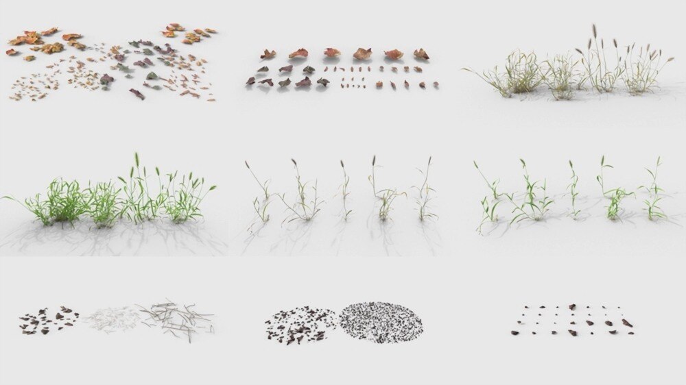 Graswald植被资源库 + Gscatter散射插件下载 |（支持Blender / UE5 / C4D  / Max） - GFXHUB
