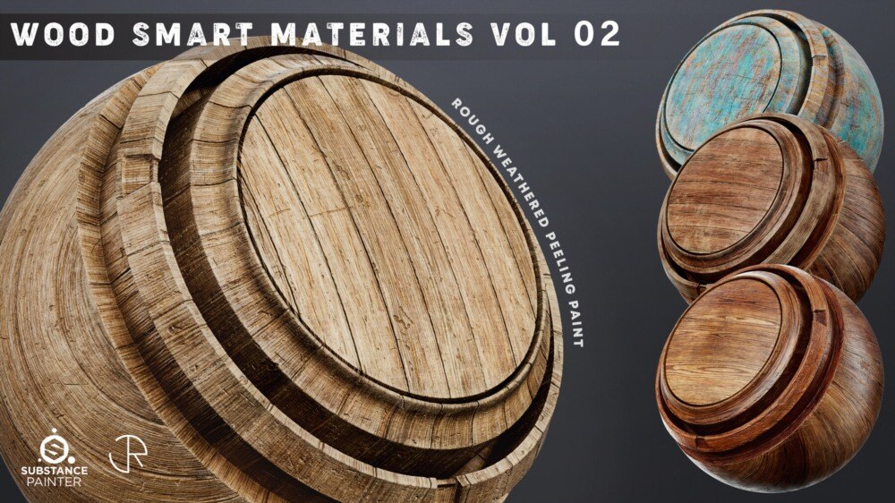 Wood Smart Materials Vol 02 高精度木质智能材质合集 - GFXHUB