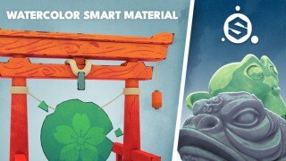 Watercolor Smart Material｜Substance Painter 水彩智能材质