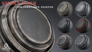 25 款高细节智能遮罩｜Substance Painter 专用划痕污渍指纹写实纹理素材