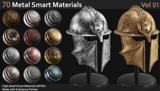 70 款金属智能材质 Vol.1：Substance Painter 金属质感高效创作素材